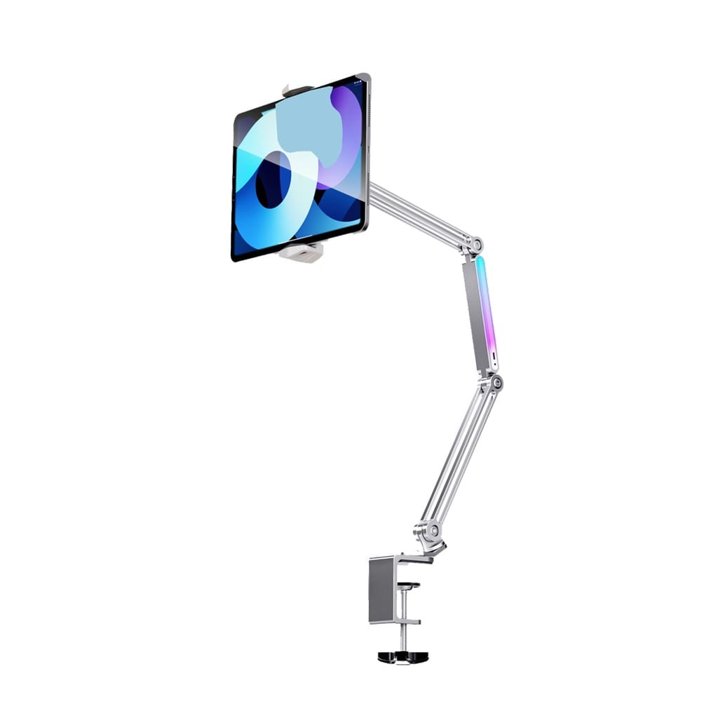 Porodo Multi-Joint Aluminum Desk Mount - Grey - Image 3