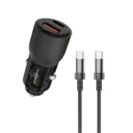 Porodo 95W Car Charger Transparent with 0.9M USB-C Cable