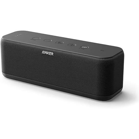 Anker SoundCore Boost 20W Bluetooth Speaker with BassUp Technology - 12h Playtime, IPX5 Water-Resistant, Portable Battery with 66ft Bluetooth Range/Superior Sound & Bass.