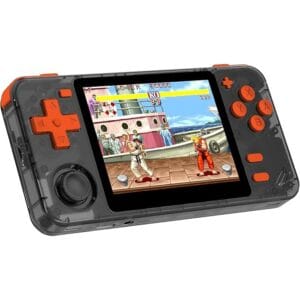 Porodo Gaming Retro Arcade Handheld Gaming Console, 8H Play Time, 2800mAh Battery Capacity, 3.5” Screen, 5000+ Built-In Games, 60Hz Refresh Rate, Up to 256GB Memory Card