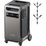 Anker SOLIX F3800 Portable Power Station, 3840Wh, LiFePO4 Batteries, Ultra-High 6000W AC Output with 120V/240V, Solar Generator for Home Backup, RVs, Emergencies, Power Outages, and Outdoor Camping