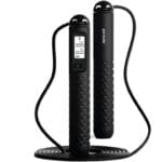 Porodo Lifestyle Smart Skipping Rope Forward, Digital Display, Interactive Audible Alert, Ergonomic Grip, Included Indoor Cordless Ball, Adjustable Length, Cordless Jumping Rope, Fitness