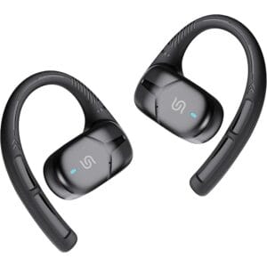 Porodo Soundtec Octopus Open-Ear Wireless Earbuds, BT V5.4, Voice Assistant, Touch Control, 5H Playtime, Stereo Sound, Gaming/Music Mode, Noice Reduction, Sweat & Water Resistant - Black