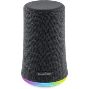 Anker Soundcore Flare Mini Bluetooth Speaker, Outdoor Bluetooth Speaker, IPX7 Waterproof for Outdoor Parties, LED Show with 360° Sound and BassUp Technology
