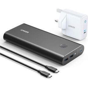 Anker Power Bank, PowerCore+ 26800 PD 45W with 60W PD Charger, Power Delivery Power Bank Battery Pack for iPad Pro/iPhone 11/Pro/X and More