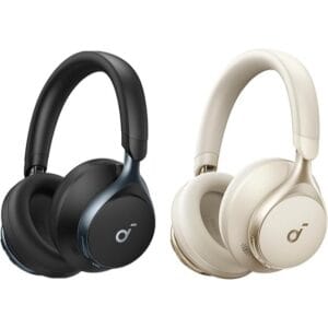 Soundcore by Anker, Space One, Active Noise Cancelling Headphones, 2X Stronger Voice Reduction, 40H ANC Playtime, App Control, LDAC Hi-Res Wireless Audio, Comfortable Fit, Clear Calls, Bluetooth 5.3