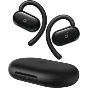 Soundcore V20i by Anker Open-Ear Headphones, Adjustable Ear Hooks, Ultra-Comfort, Snug Fit, Deep Bass, Clear Calls, IP55, LED Lights, 36H Playtime, Bluetooth 5.4 Earbuds, Multipoint Connection