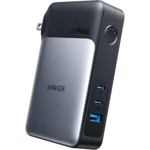 Anker GaNPrime Power Bank, 2-in-1 Hybrid Charger, 10,000 mAh 30W USB-C Portable Charger with 65W Wall Charger, Works for iPhone 15/15 Plus/15 Pro/15 Pro Max/14/13, Samsung, Pixel, MacBook, Dell