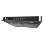 IQRA 60cm Ductless Chimney Hood, with Carbon Filter, LED Lamp, 3 Speed Motor, Touchscreen, Motion Sensor, Black Color, IQ-CM6021S