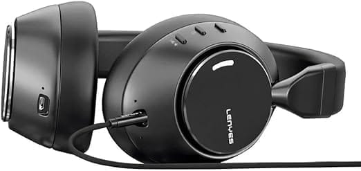 LENYES LH23 ANC Headphone Studio Wireless Bluetooth 5.3 Hifi Stereo Headset Foldable With HD Microphone - Image 7