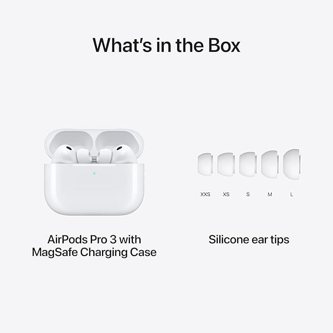 Apple AirPods Pro 3 Wireless Earbuds, Active Noise Cancellation, Live Translation, Heart Rate Sensing, Hearing Aid Feature, Bluetooth Headphones, Spatial Audio, High-Fidelity Sound, USB-C Charging - Image 6