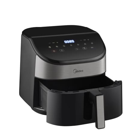 MIDEA MF-CY55WK2 Air Fryer – 5.5L Capacity, 1900W Power, Touch Screen, 9 Presets, See-Through Window - Image 7