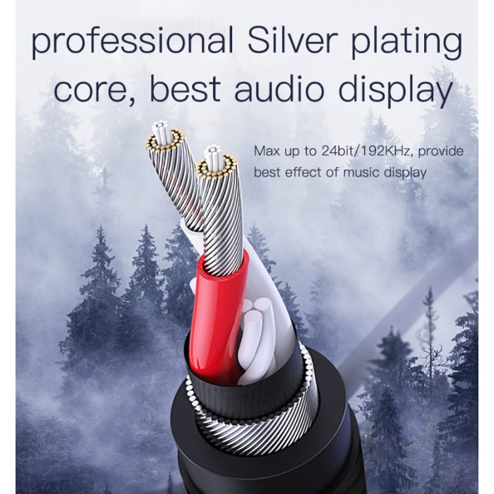 YESIDO YAU16 3.5mm AUX Audio Cable – 3M Nylon Braided, Hi-Fi Sound, Universal Audio Connection - Image 3