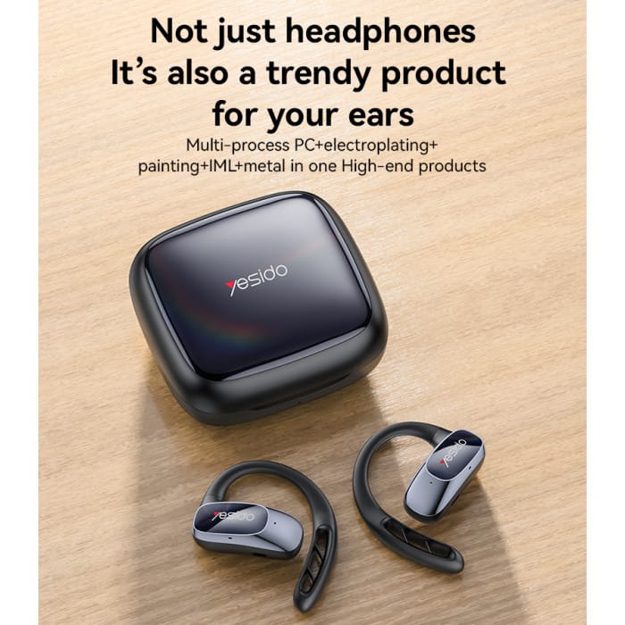 YESIDO YSP24 Wireless Earbuds BT 5.4 – OWS Open-Ear, Touch Control, 35H Battery, HD Audio - Image 3