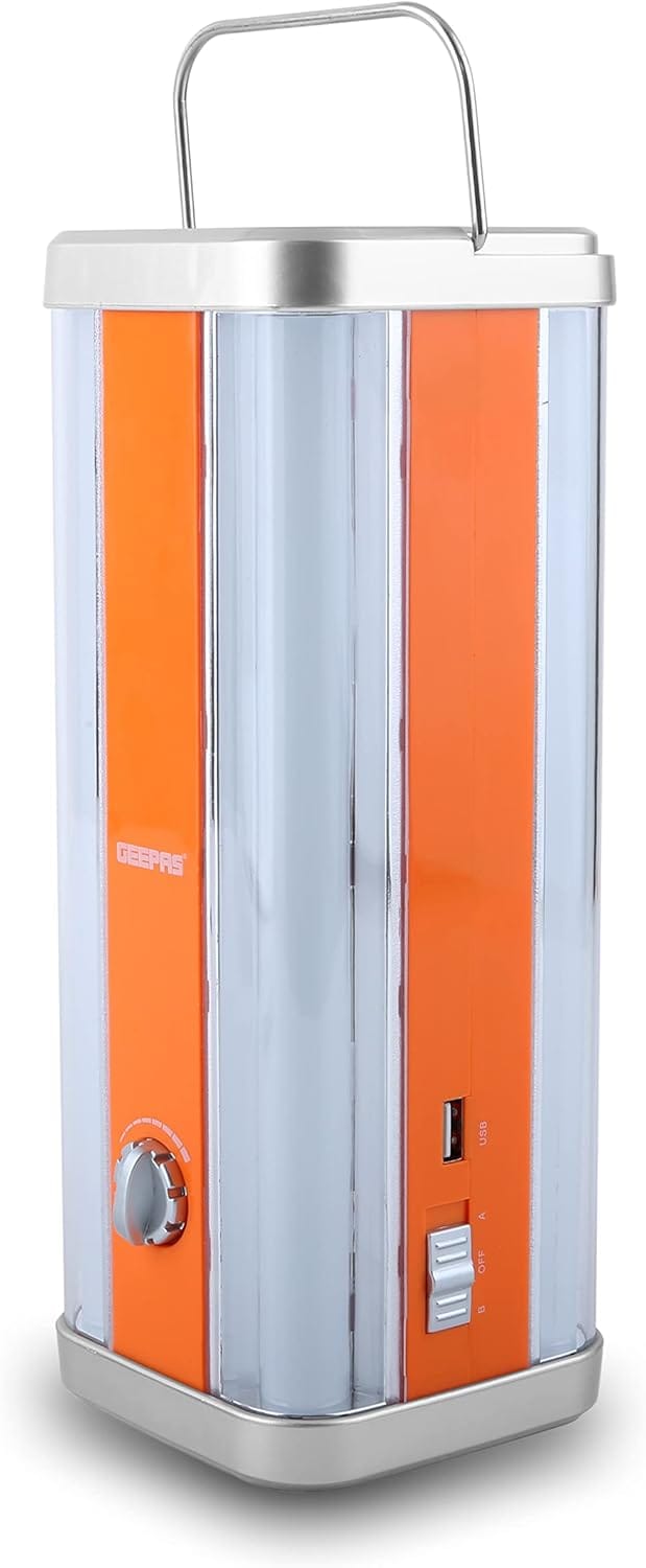 Geepas Multi-functional LED Emergency Lantern, 4000mAh, GE5595 | Portable, Lightweight | Solar Input with Dimmer Function | 4 Hours Working | Ideal to Charge Personal Devices - Image 3