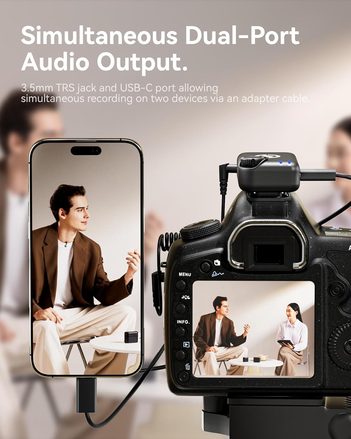 Hollyland Lark M2S Ultimate Combo (Camera RX+USB-C RX+Lightning RX) Wireless Lavalier Microphone for iPhone/Camera/Android/PC, Compact Mic, Titanium Clip, Noise Cancelling, Content Creation - Image 7