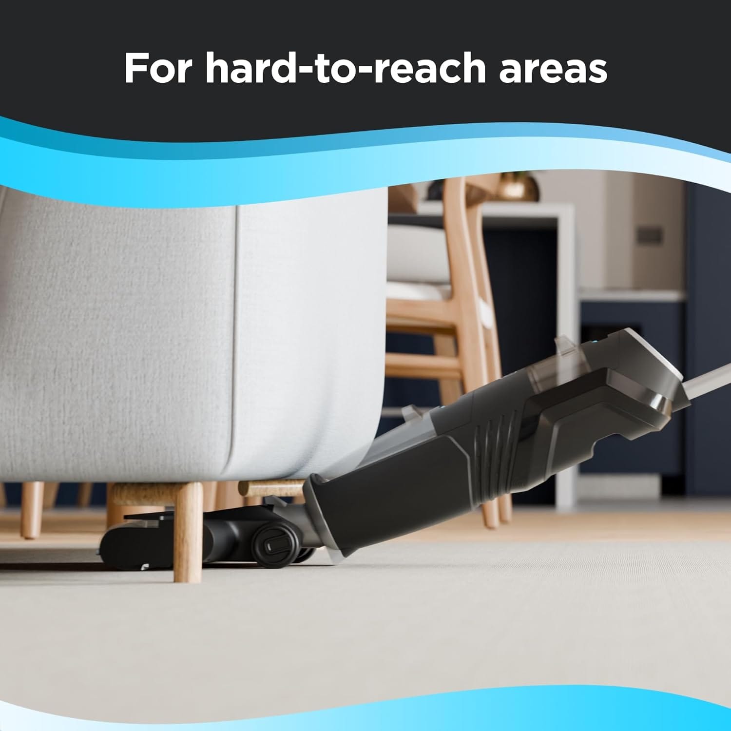 BLACK+DECKER Cordless Wet Dry Vacuum Cleaner and Mop, Vacuum Wash Duo, Self-Cleaning, Edge Cleaning Design, Digital Display, Compact and Space-Saving, Blue - VW252BR-B5 - Image 8