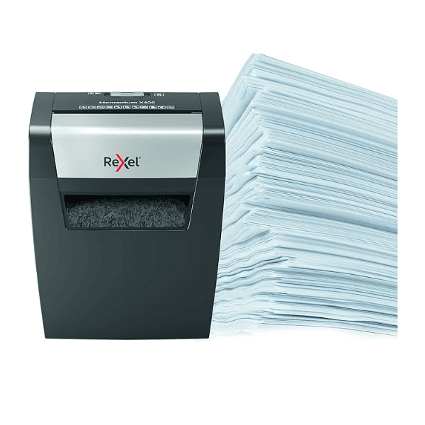 Rexel Momentum X406 Cross-Cut Paper Shredder 6 Sheet P-4 Security - Image 5