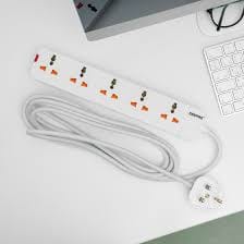 GES 58013 Extension Socket 3-Way Power Strip – 3M Heavy Duty Extension Cable with 3250W Capacity, Surge Protection, Child Safety Covers & On/Off Switch for Home & Office Use - Image 6