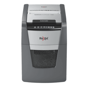 Rexel Optimum AutoFeed+ 100X Automatic Cross-Cut Paper Shredder– 100 Sheet Auto Feed, P-4 Security, 34L Bin, Ultra-Quiet Office Shredder for Credit Cards, Staples & Paper Clips