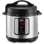 Black & Decker 1000W 6L Electric Pressure Cooker 7in1, With 12 Smart Programs 9 Safety Features Dishwasher Safe with Accessories, For Quick and Easy Meals PCP1000-B5