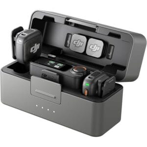 DJI Mic 3 (2 TX + 1 RX + Charging Case), Wireless Microphone for iPhone/Camera/Android, Adaptive Gain Control Balanced Volume, Dual Band Anti-Interference, 28h Use