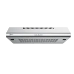 Midea 60cm Canopy Extractor Cooker Hood, 3-Speed, Self Extraction Function, Washable Filter, 60F49-EM21, Stainless Steel