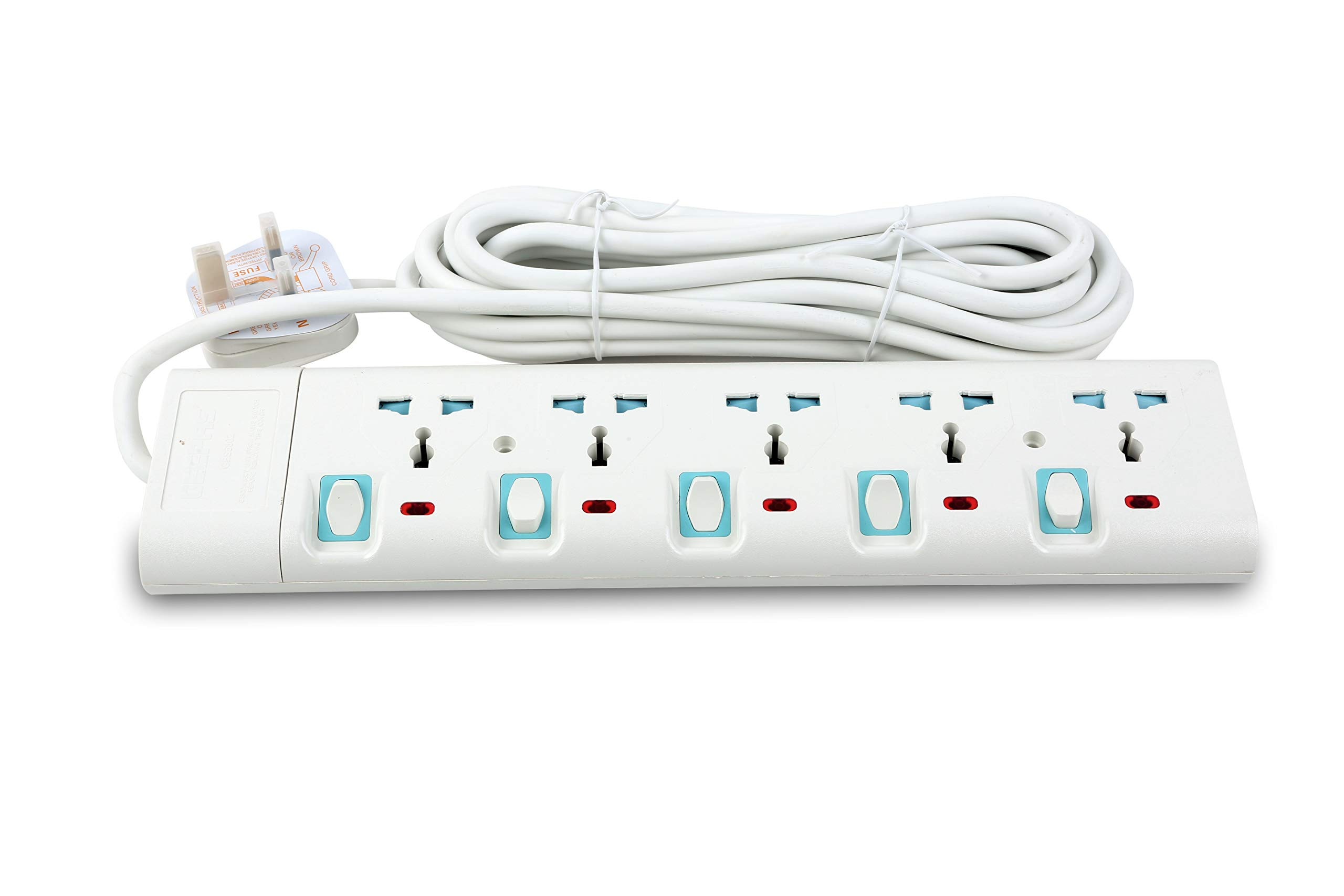 Geepas Extension Socket, 4 Ways, 3m Cord Length | GES4095 | Power Extension Socket | Multi Plug Power Cable |Heavy Duty Power Switch - Image 2