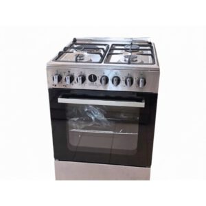 IQRA IQ-FC6031-SS 60 x 60cm Freestanding Cooker with 3 Gas Burners, 1 Hot Plate, 6-Function Electric Oven & Rotisserie