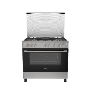 IQRA IQ-FC9040SS 90 x 60cm Freestanding Cooker with 5 Gas Burners, FFD Safety, 6-Function Electric Oven & Double Turbo Fan